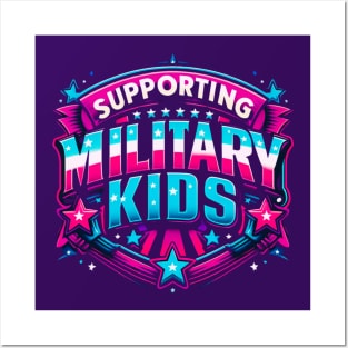 Military Kids, Brave Purple up Souls Posters and Art